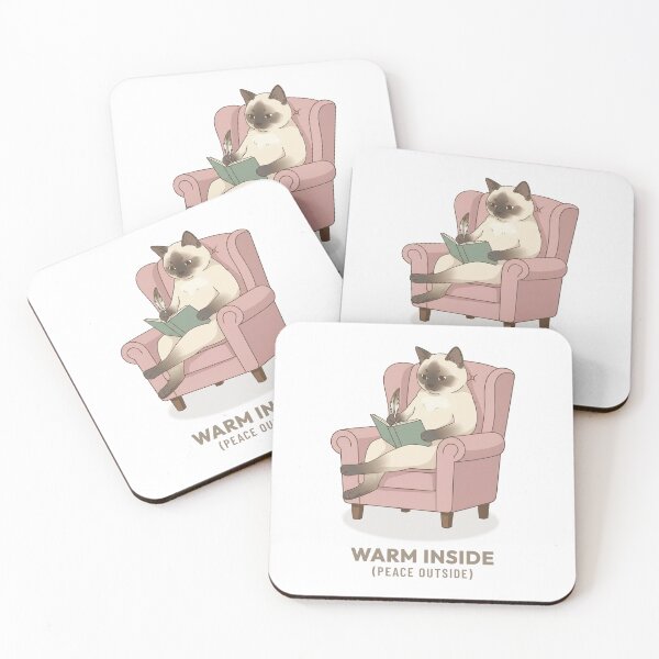 Item preview, Cozy Siamese Cat Writing Journal Calmly designed and sold by COZY VINTAGE animal.