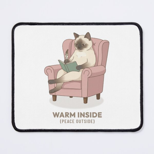 Item preview, Cozy Siamese Cat Writing Journal Calmly designed and sold by Cozy Vintage Animal.