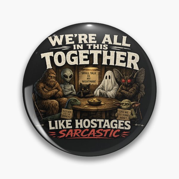 Item preview, We’re All in This Together Like Hostages Sarcastic Cryptid Design designed and sold by madebysiwa.