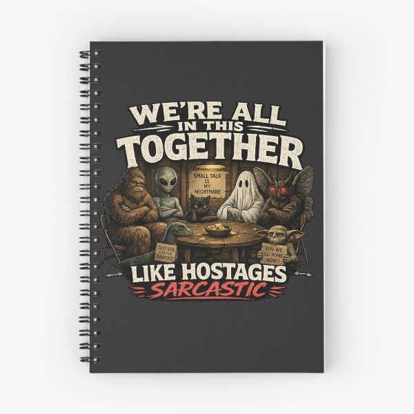 Item preview, We’re All in This Together Like Hostages Sarcastic Cryptid Design designed and sold by madebysiwa.