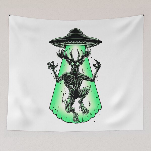 Item preview, Wendigo Cryptid UFO Abduction designed and sold by Cosmic Cactus.