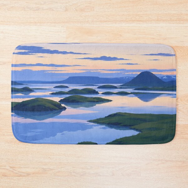 Item preview, Iceland Midnight Sun Lake Poster designed and sold by Creative_Canvas.