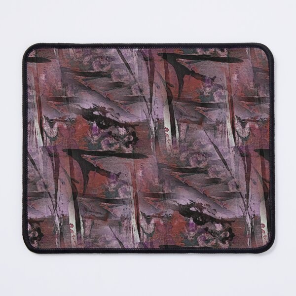 Item preview, Painterly Dark Landscape Abstract in Maroon and Black designed and sold by Artistestella.