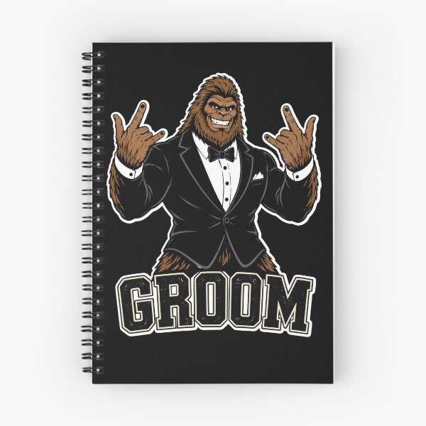 Item preview, Bigfoot Groom Sasquatch Wedding Rock Hand Sign designed and sold by nbclark.