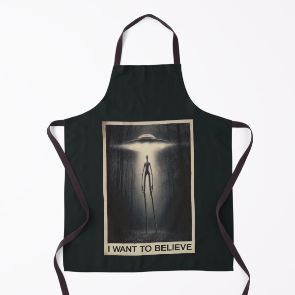 Item preview, Spooky Tall Alien UFO Encounter I Want To Believe designed and sold by Cosmic Cactus.