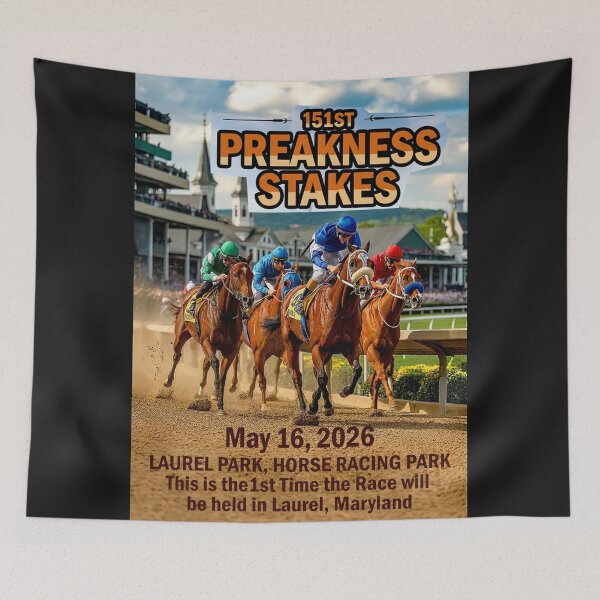 Item preview, 151st Preakness Stakes - Laurel Park 2026 Horse Racing Celebration designed and sold by DBM Photo Art 1.