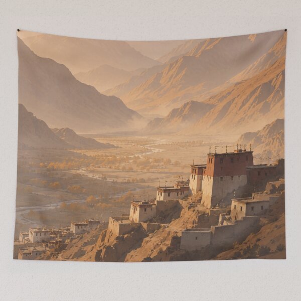 Item preview, Mustang Nepal Himalayan Sunrise designed and sold by Creative_Canvas.