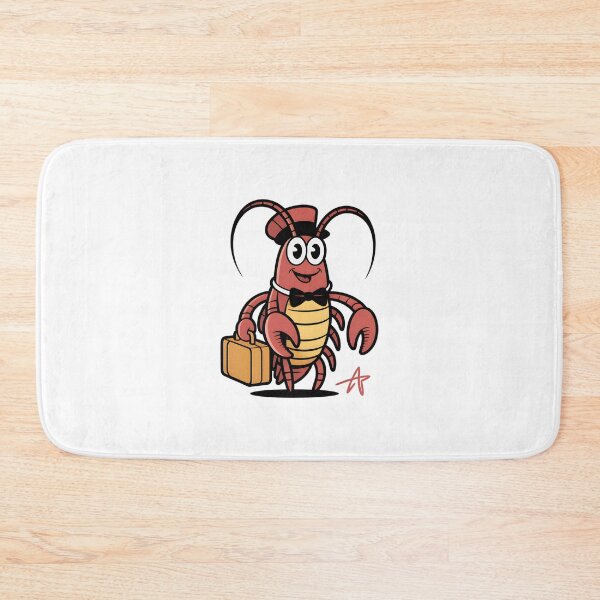 Item preview, Cheerful Red Lobster Gentleman Cartoon designed and sold by AbanoubStore.