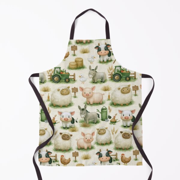 Item preview, Farm Animals Design - Aesthetic Pattern Print Design for fabrics designed and sold by Just4Sinners.