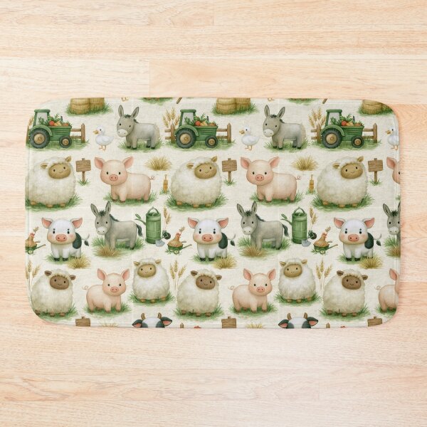 Item preview, Farm Animals Design - Aesthetic Pattern Print Design for fabrics designed and sold by Just4Sinners.
