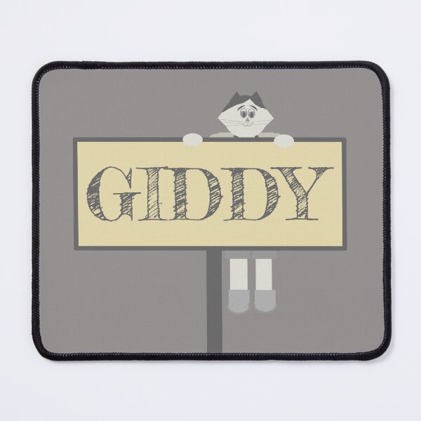 Item preview, Cat On Giddy Sign designed and sold by Odd-Squared.