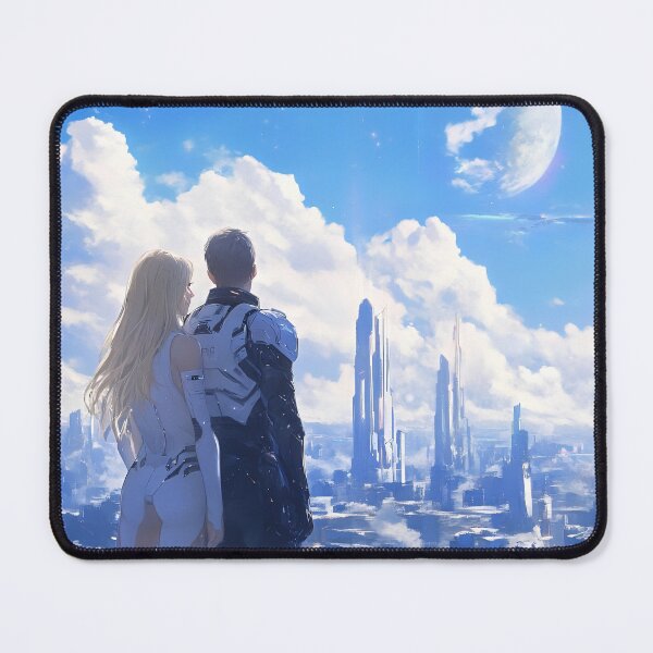 Item preview, Futuristic Lovers Celestial Skyline  designed and sold by Amr Siam.