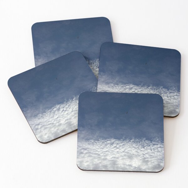 Item preview, a bird soars between blue skies and cool clouds in Glasgow (Scotland) in May 2026 designed and sold by photosbykel.