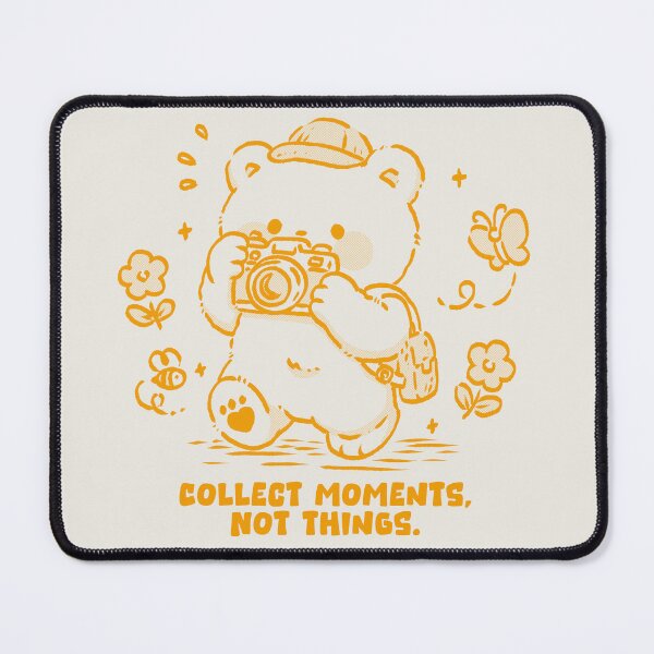 Item preview, Collect Moments Not Things Bear Camera Cozy Doodle designed and sold by ToonToos.