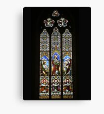 Window of St Peter's Cathedral, North Adelaide Canvas Print