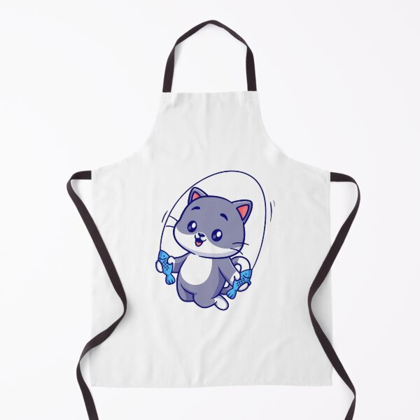 Item preview, Cute Kitty Cat Skipping Rope with Blue Fish designed and sold by jrodriguep.