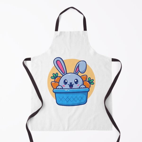 Item preview, Cute Bunny Rabbit Peeking from Carrot Basket designed and sold by jrodriguep.