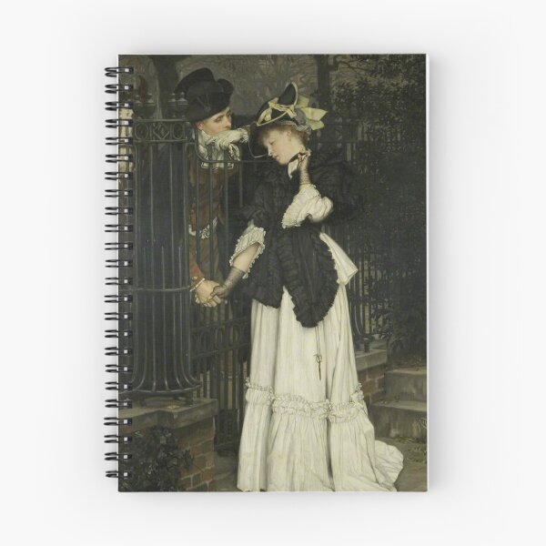 Item preview, the Farewells by Tissot - Victorian Romance Oil Painting for Vintage Art Lovers designed and sold by RickE.