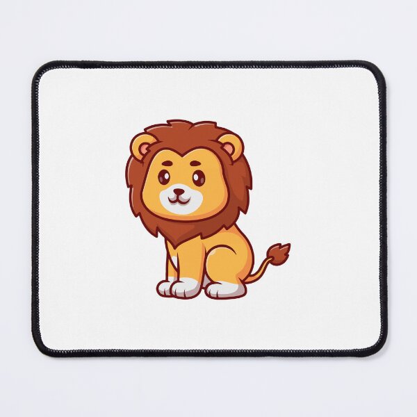 Item preview, Cute Little Lion Cub Sitting Cartoon Illustration designed and sold by jrodriguep.