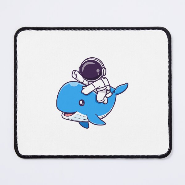 Item preview, Cute Astronaut Riding a Blue Whale in Space designed and sold by jrodriguep.