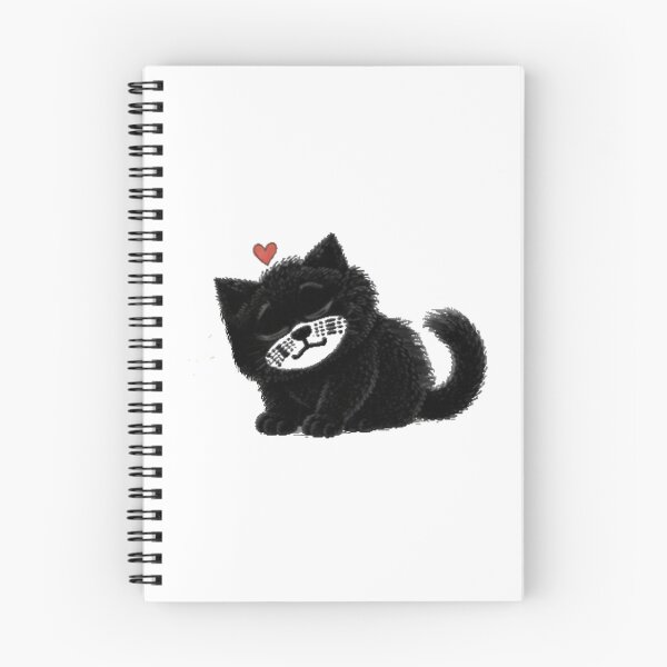 Item preview, Sir Aulus - Sweet Fluffy Black Kitten with Heart designed and sold by Liqvorx.