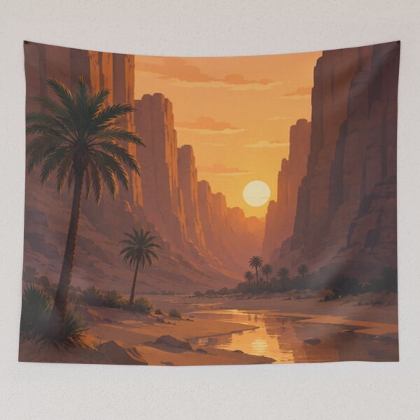Item preview, Wadi Al Disah Desert Sunset designed and sold by Creative_Canvas.