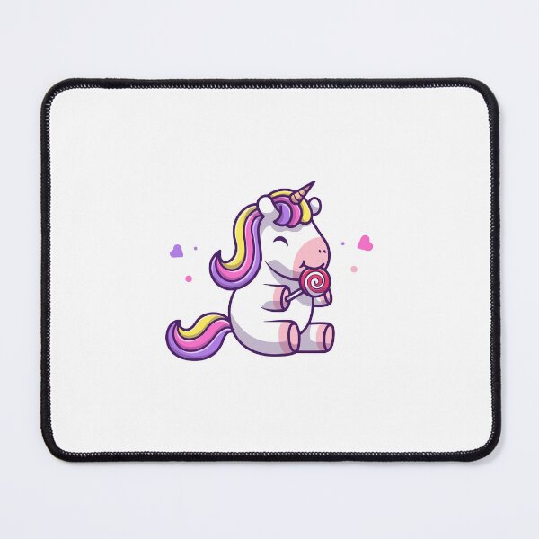 Item preview, Cute Magical Unicorn Eating Sweet Candy Lollipop designed and sold by jrodriguep.