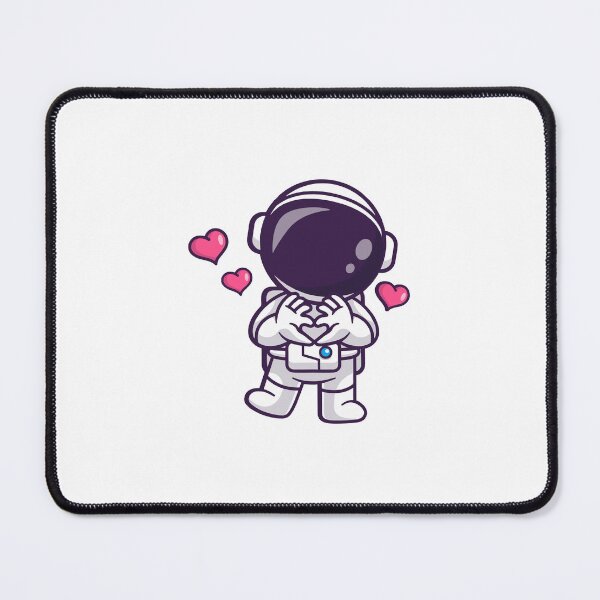 Item preview, Cute Astronaut Making Heart Sign Cartoon designed and sold by jrodriguep.