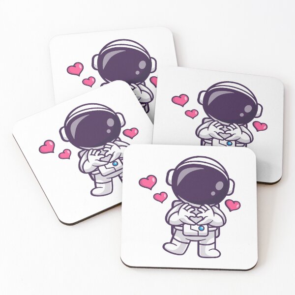 Item preview, Cute Astronaut Making Heart Sign Cartoon designed and sold by jrodriguep.
