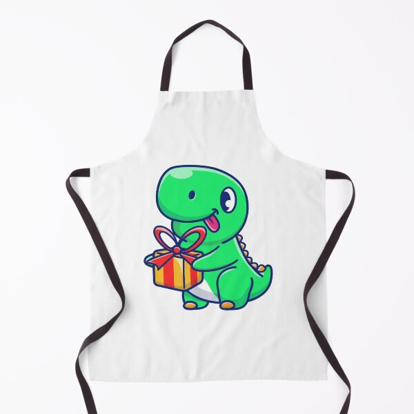 Item preview, Cute Dino Holding Birthday Gift Cartoon designed and sold by jrodriguep.