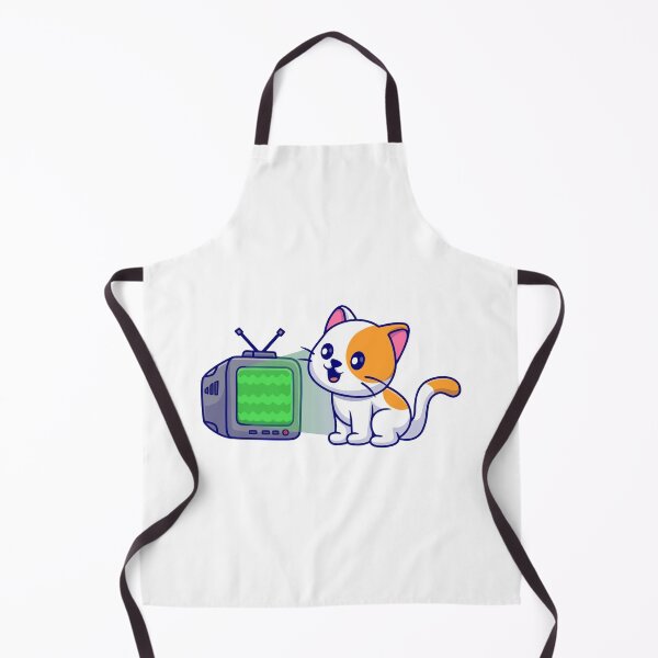 Item preview, Cute Cat Watching Retro Television Cartoon designed and sold by jrodriguep.