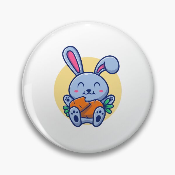 Item preview, Cute Bunny Eating Big Orange Carrot Cartoon designed and sold by jrodriguep.