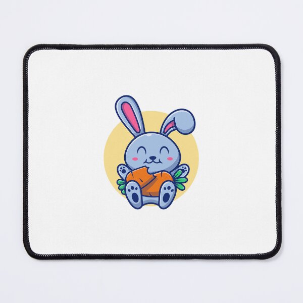 Item preview, Cute Bunny Eating Big Orange Carrot Cartoon designed and sold by jrodriguep.