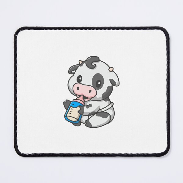 Item preview, Cute Baby Cow Drinking Milk Bottle Cartoon designed and sold by jrodriguep.