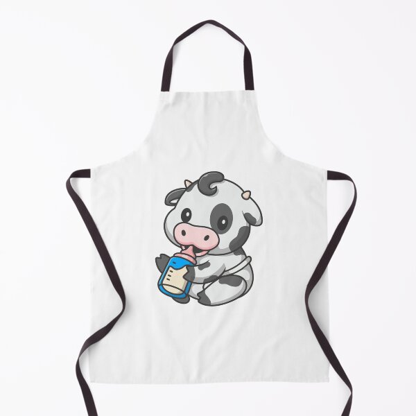 Item preview, Cute Baby Cow Drinking Milk Bottle Cartoon designed and sold by jrodriguep.