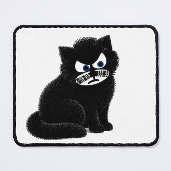 Item preview, Sir Aulus Cute Angry Black Kitten Silhouette designed and sold by Liqvorx.