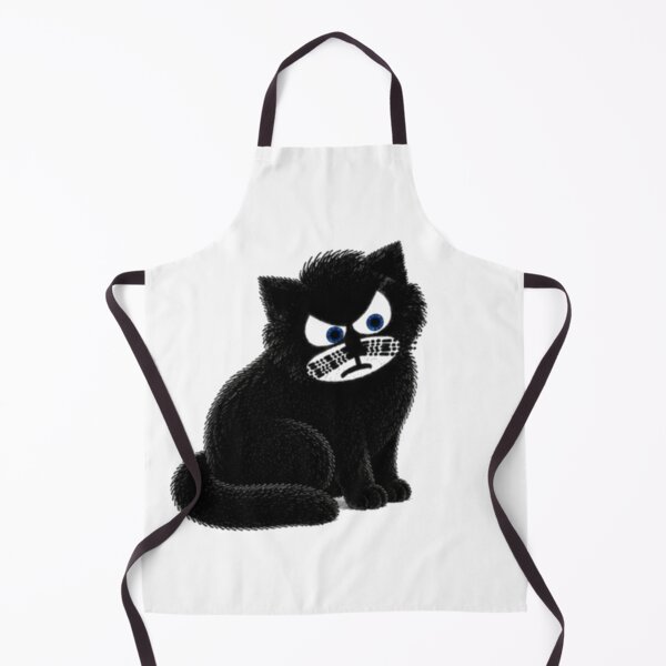 Item preview, Sir Aulus Cute Angry Black Kitten Silhouette designed and sold by Liqvorx.
