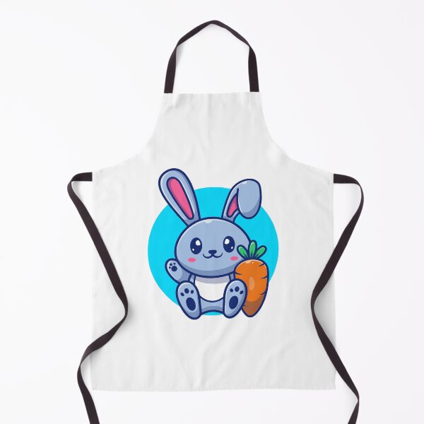 Item preview, Cute Sitting Bunny with Big Carrot Cartoon designed and sold by jrodriguep.