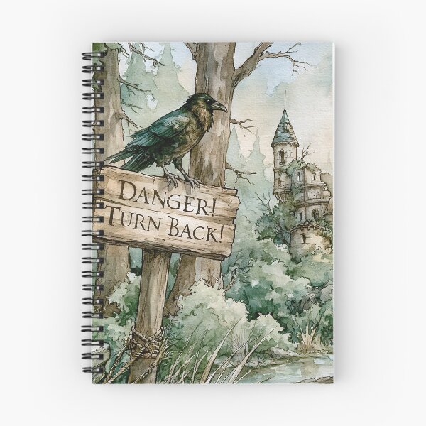 Item preview, Danger Turn Back - Aesthetic Pattern Print Design for fabrics Dungeons and Dragons designed and sold by Just4Sinners.