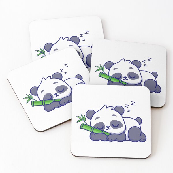 Item preview, Cute Sleeping Panda Hugging Bamboo Cartoon designed and sold by jrodriguep.