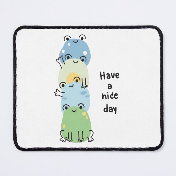 Item preview, Have a Nice Day – Cute Kawaii Frog Stack Design designed and sold by MeowLoka ⭐⭐⭐⭐.