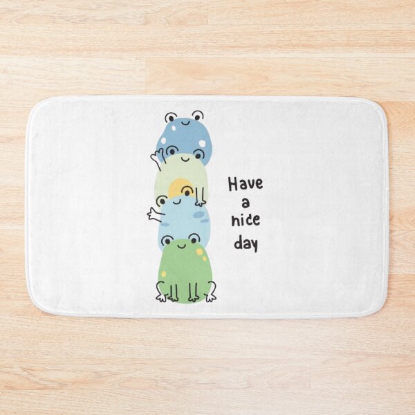 Item preview, Have a Nice Day – Cute Kawaii Frog Stack Design designed and sold by MeowLoka ⭐⭐⭐⭐.