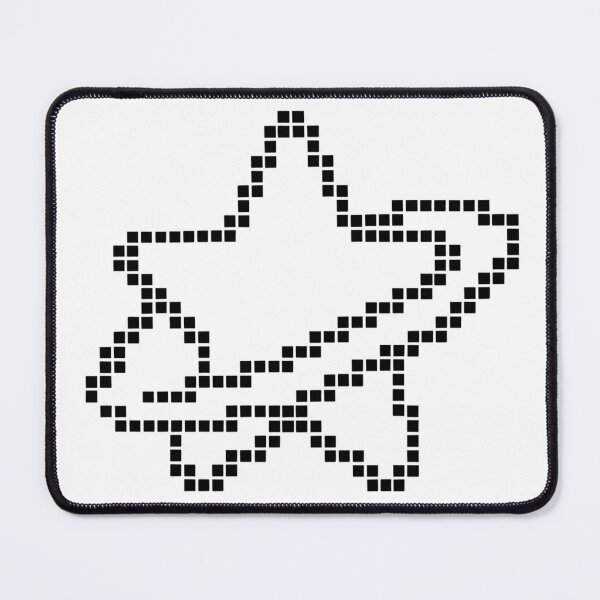Item preview, Retro Pixel Art Overlapping Stars Outline designed and sold by choudane.