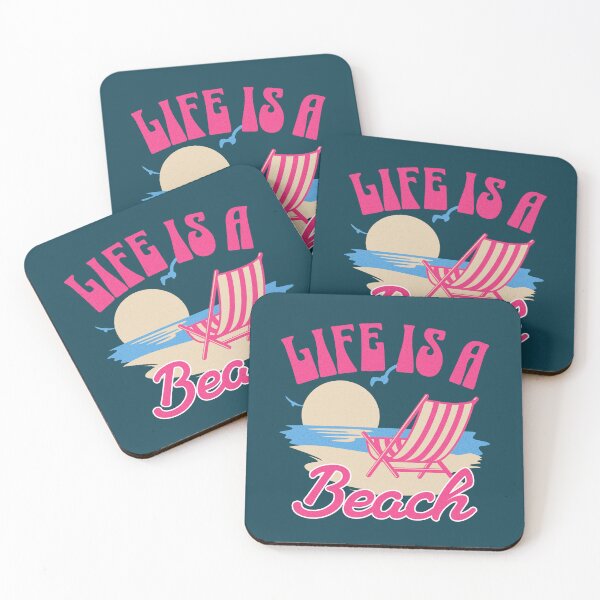 Item preview, Life Is A Beach Summer Sunset designed and sold by NosandEdgy.