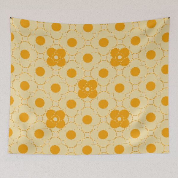 Item preview, Retro beige Flowers A6 - Vintage Flower Design  designed and sold by StefanStudioArt.