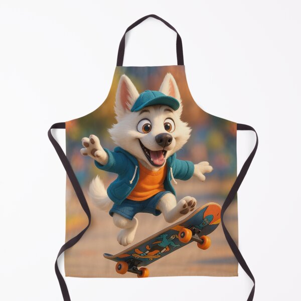 Item preview, Skater White German Shepherd Dog designed and sold by Sillytoe.
