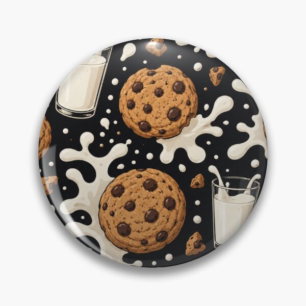 Item preview, Cookies & Milk Pattern – Cute Aesthetic Food Design designed and sold by ezsketch25.