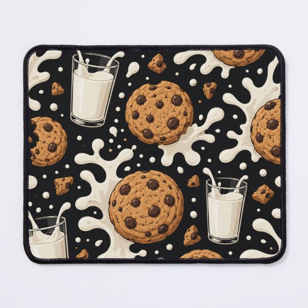 Item preview, Cookies & Milk Pattern – Cute Aesthetic Food Design designed and sold by ezsketch25.