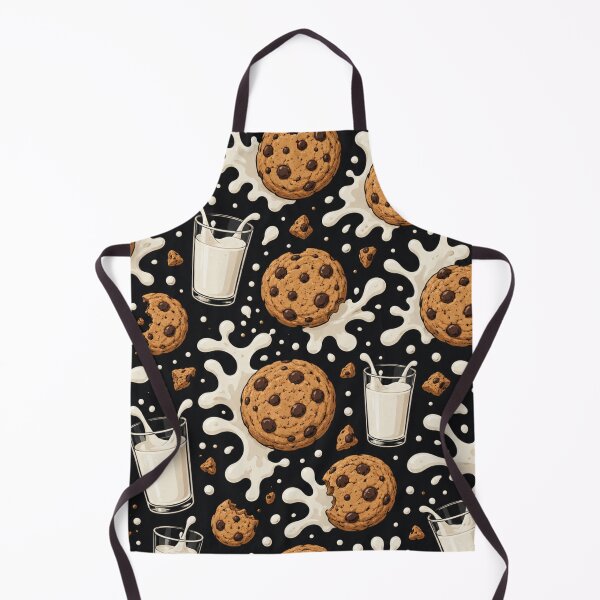 Item preview, Cookies & Milk Pattern – Cute Aesthetic Food Design designed and sold by ezsketch25.