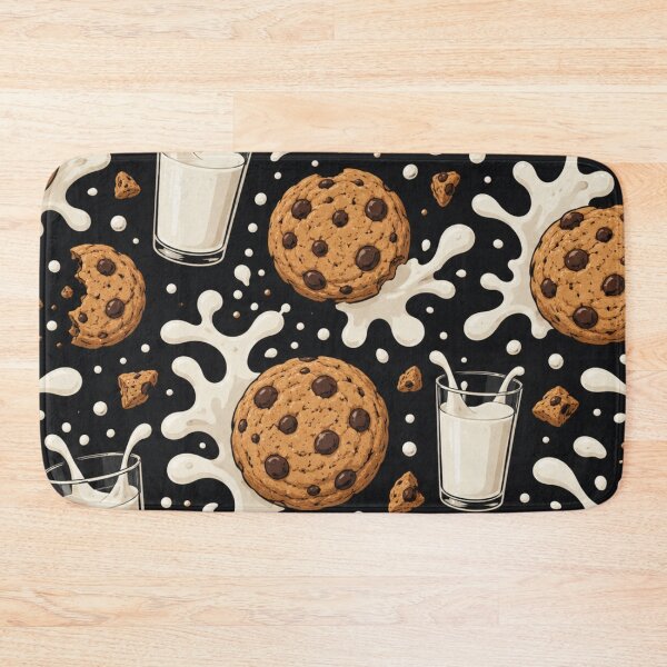 Item preview, Cookies & Milk Pattern – Cute Aesthetic Food Design designed and sold by ezsketch25.
